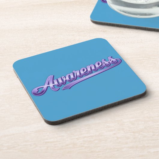 Blue Awareness Affirmation Onderzetter Set (Linkerzijde)