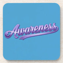 Blue Awareness Affirmation Onderzetter Set