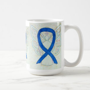Blue Awareness Ribbon Angel Art Mok