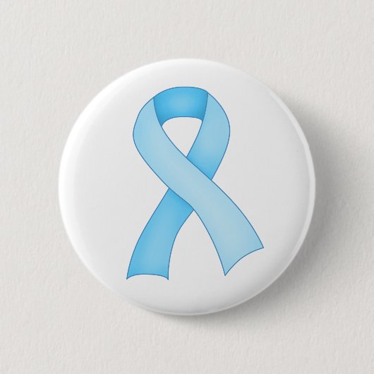 Blue Awareness Ribbon Button 0001 (Voorkant)
