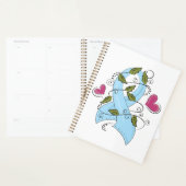 Blue Awareness Ribbon Spiral Planner (Display)
