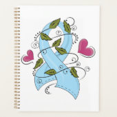 Blue Awareness Ribbon Spiral Planner (Voorkant)