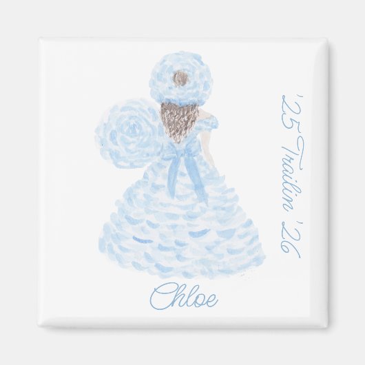 Blue Azalea Trail Maid Magneet (Voorkant)