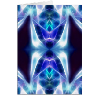Blue Aztec abstract fractal design
