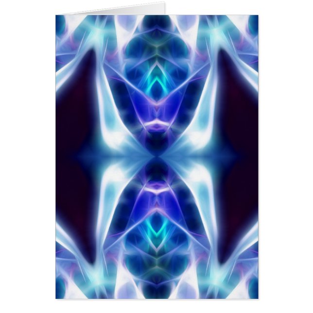 Blue Aztec abstract fractal design (Voorkant)