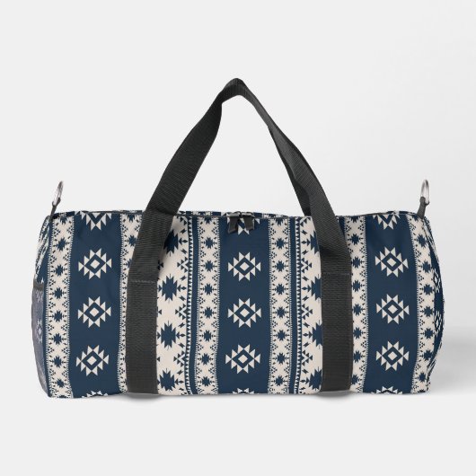Blue Aztec Print Cut Sew Bag Plunjezak (Achterkant)