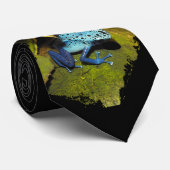 Blue Azure Poison Dart Frog Stropdas (Opgerold)