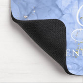 Blue Azure Waterverf Alcoholinkt  Muismat (Hoek)