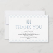 Blue Baby aan boord bedankkaart (Voorkant)