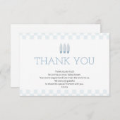 Blue Baby aan boord bedankkaart (Voorkant / Achterkant)