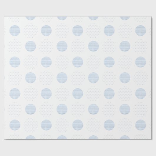 Blue Baby Baby shower Waterverf Cadeaupapier (Vlak)