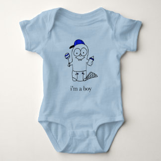 Blue Baby Beaver voor een jongen Romper