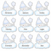 Blue Baby Beer Custom Meerdere Naam Stickers (Voorkant)