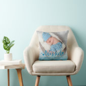 Blue Baby Birth Photo Keepomwille Sierkussen (Stoel)