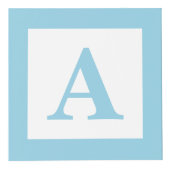 Blue Baby Block Sonogram Zwangerschap Keepsake Fot Kubus (Rechts)