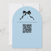 Blue Baby Boo Ghost Halloween Baby shower Kaart (Achterkant)