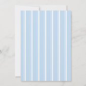 Blue Baby Bootie Waterverf Baby shower Kaart (Achterkant)