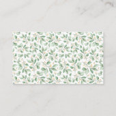 Blue Baby Booties Baby shower Display Douche Informatiekaartje (Achterkant)