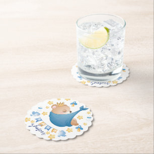 Blue Baby Boy Baby shower Beer Kartonnen Onderzetters