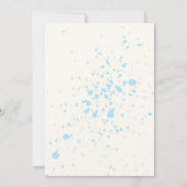 Blue Baby Boy Balloon Shower Invite Kaart (Achterkant)