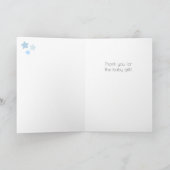 Blue Baby Boy - Bedankt kaart (Binnen)