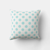 Blue Baby Boy Elephant Heart en Polka Dots Kussen (Achterkant)