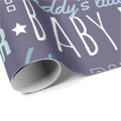 Blue Baby Boy Gezegden Baby shower Baby Gift Cadeaupapier (Rol Hoek)