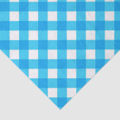Blue Baby Boy Gingham Checkered Baby shower Tissuepapier (Detail)