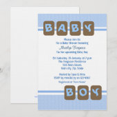 Blue Baby Boy Kaart (Voorkant / Achterkant)