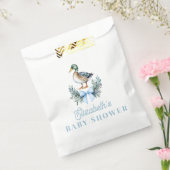 Blue Baby Boy Mallard Duck Baby shower Bedankzakje (Gezegeld)