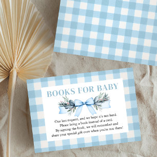 Blue Baby Boy Mallard Duck Boeken voor Baby Informatiekaartje