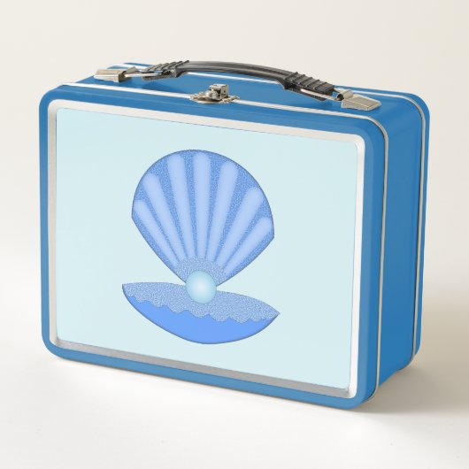 Blue Baby Boy Oyster shell en Pearl (Voorkant)