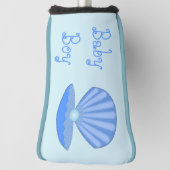 Blue Baby Boy Oyster shell en Pearl Custom Golfheadcover (Draai 90)
