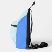 Blue Baby Boy Oyster shell en Pearl Custom Name Sling Bag (Rechts)