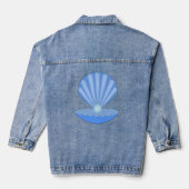 Blue Baby Boy Oyster shell en Pearl Denim Jacket (Achterkant)