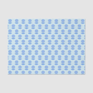 Blue Baby Boy Oyster shell en Pearl Patterned Tissuepapier