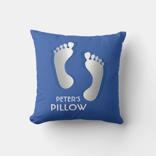 Blue Baby Boy Pillow Kussen (Voorkant)
