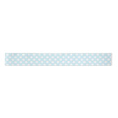 Blue Baby Boy Polkadots Elegant Baby shower Satijnen Lint (Voorkant)