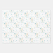 Blue Baby Boy Rainbow en Rabbit Wrapping Paper Sh (Voorkant 2)