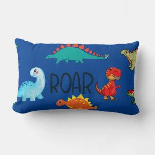 Blue Baby Boy Roar Lumbar Pillow Kussen