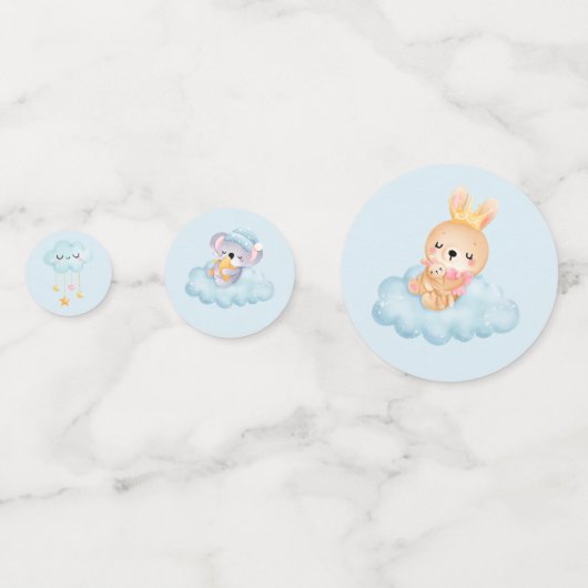 Blue Baby Boy Shower Confetti (Voorkanten)