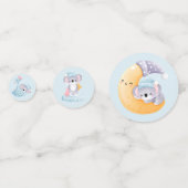 Blue Baby Boy Shower Confetti (Achterkanten)