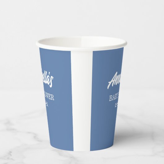 Blue Baby Boy Shower Papieren Bekers (Links)
