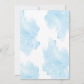 Blue Baby Boy Shower-uitnodiging Kaart (Achterkant)