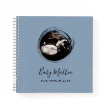 Blue Baby Boy Sonogram Ultrasound Pregnbook
