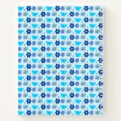 Blue Baby Boy Vlinders en Bloemen Baby shower Notitieboek (Achterkant)