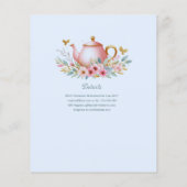 Blue Baby Brewing Tea Party Douche Bloemen Brunch (Achterkant)