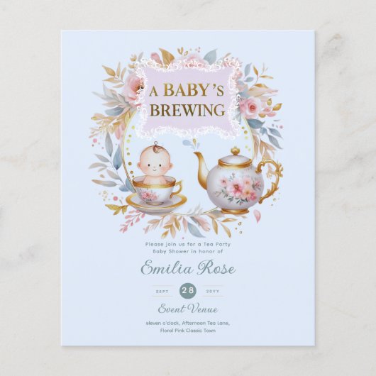 Blue Baby Brewing Thee Feest Borrel Bloemen Bruilo (Voorkant)