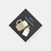 Blue Baby brouwt Baby shower Servetten (Hoek)