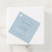 Blue Baby Brunch Dank Je Bedankjes Labels (In situ)